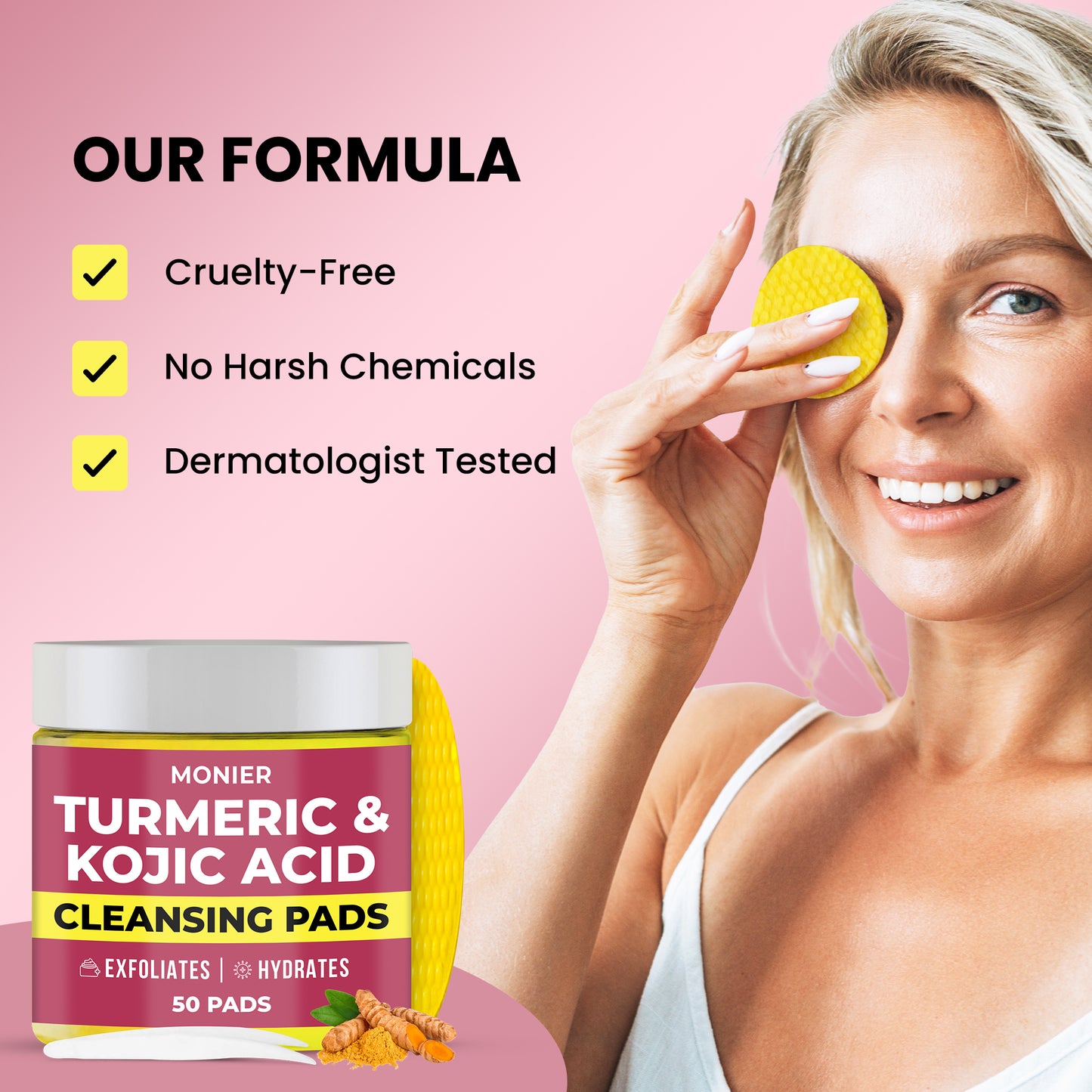 Turmeric Kojic Acid Cleansing Pads